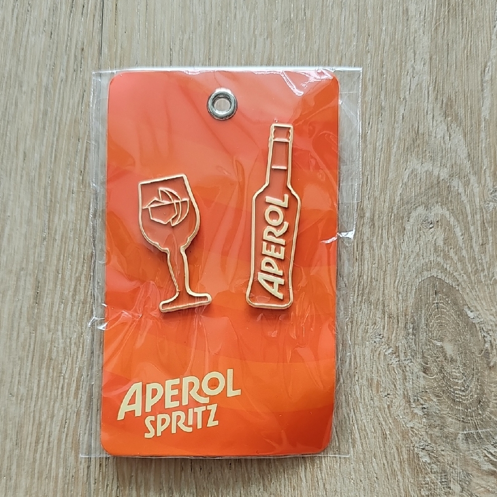NWOT Aperol Spritz Enamel Pin Set